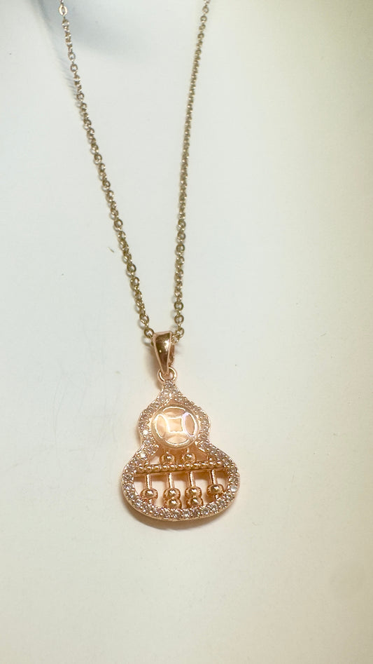 playful charm-style pendant stainless steel