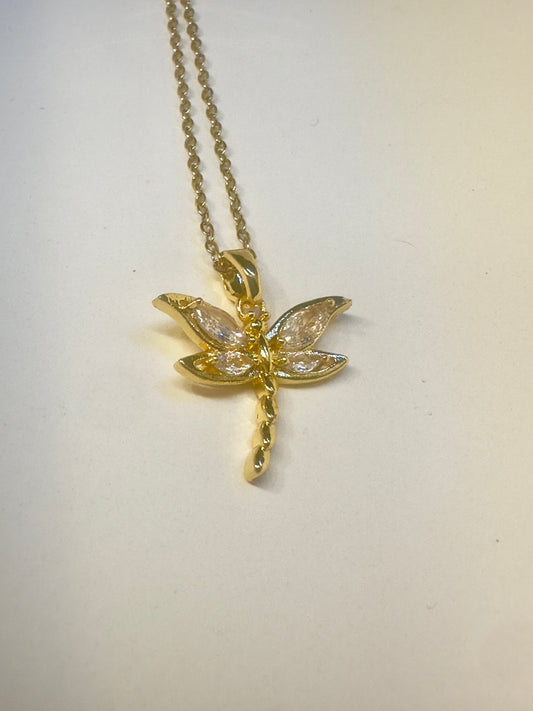 Dragon Fly Minimal Pendant Stainless steel