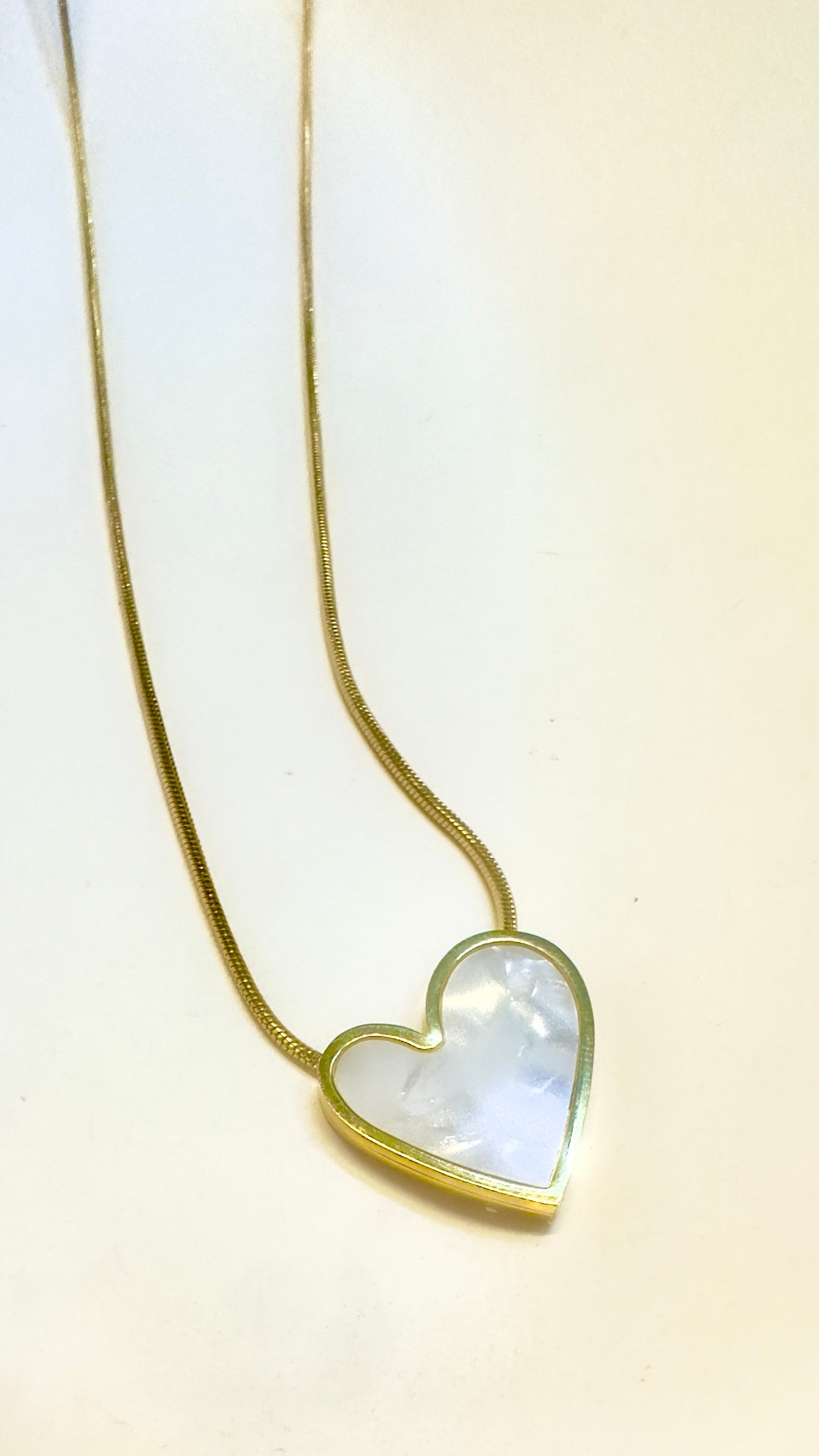 2 in 1 Amora Heart Mother premium Titanium steel pendant chain