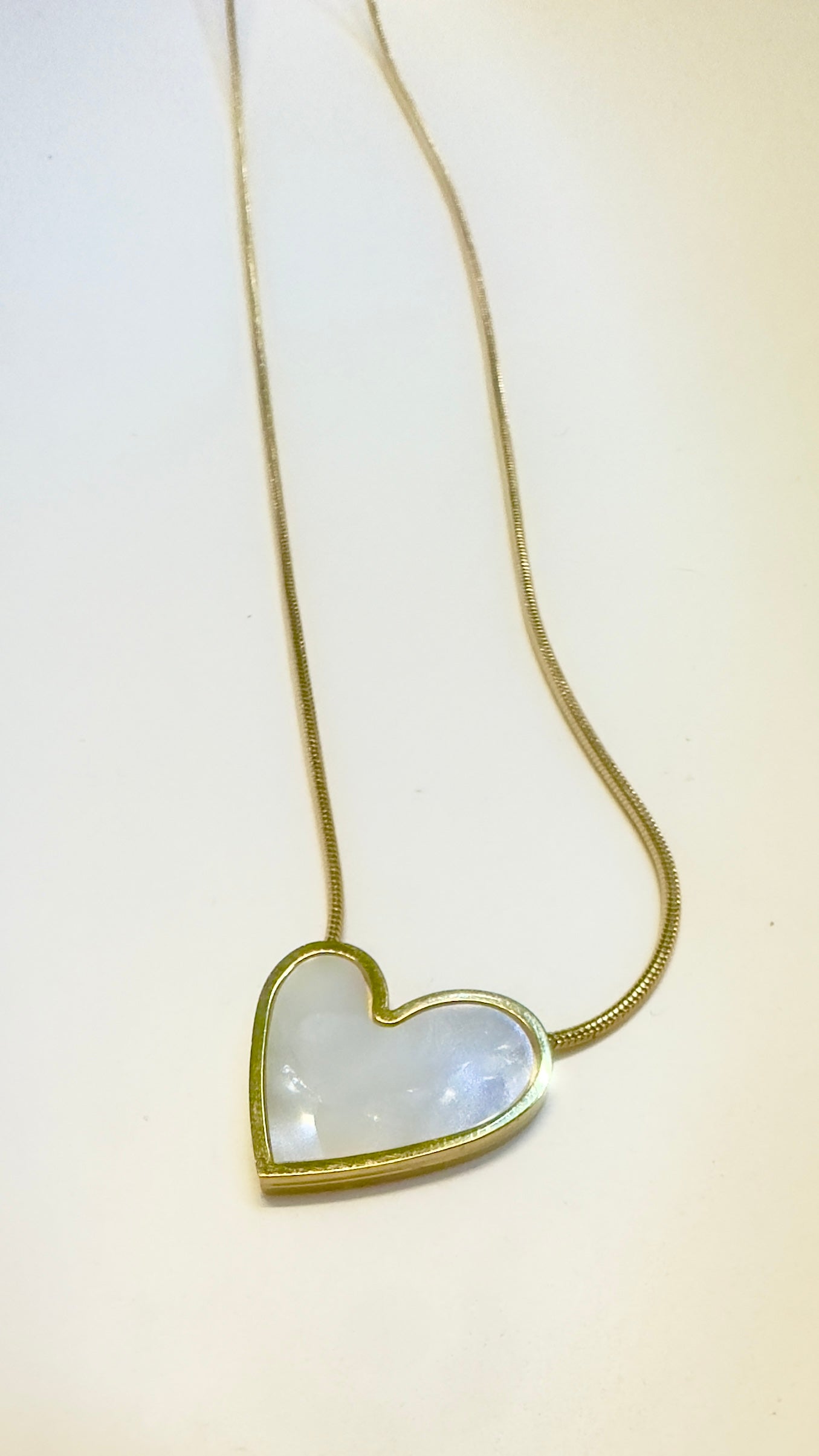 2 in 1 Amora Heart Mother premium Titanium steel pendant chain