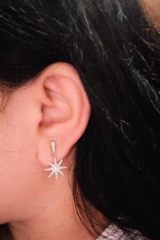 Celestial Starburst Drop Earrings