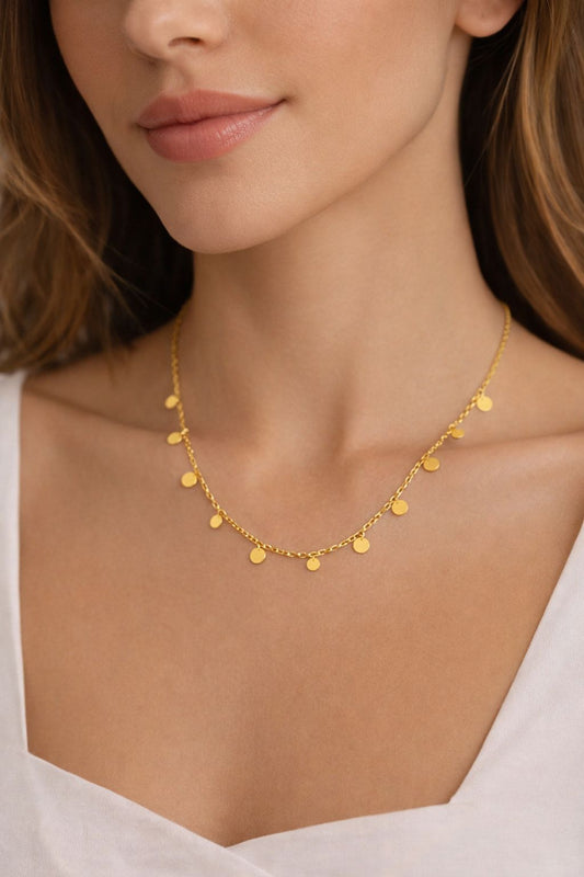 Charms Necklace Geometric shapes  stainless