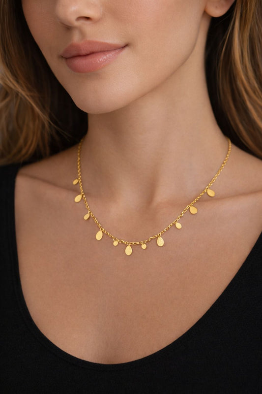 Charms Necklace Geometric shapes  stainless