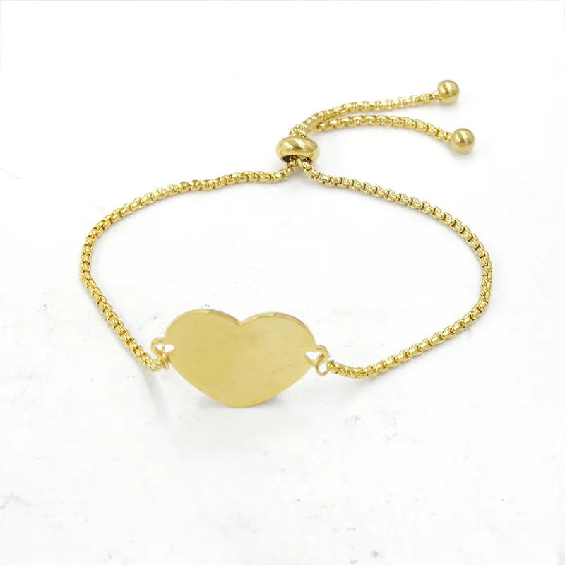 Personalized Heart Name Bracelet