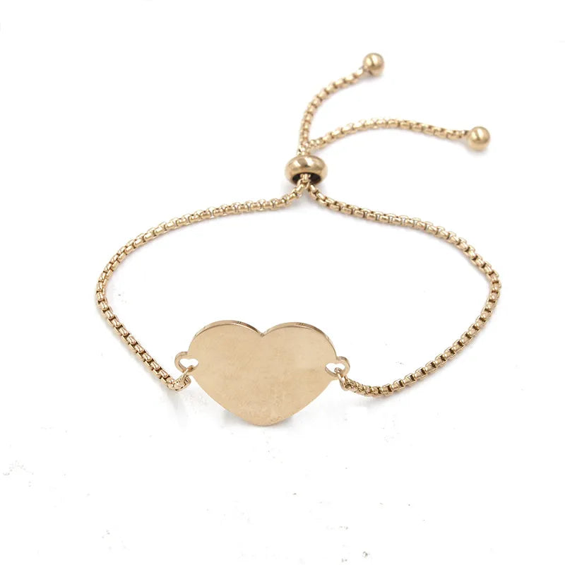 Personalized Heart Name Bracelet