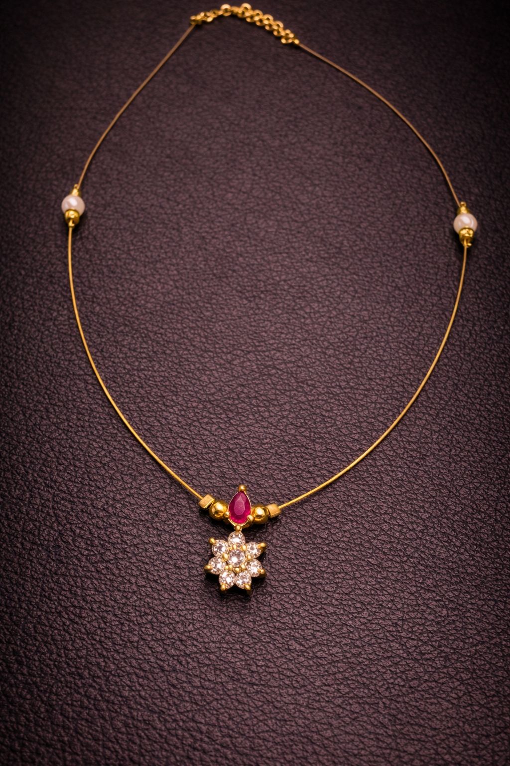 Star Motif Kundan Invisible Chain Necklace
